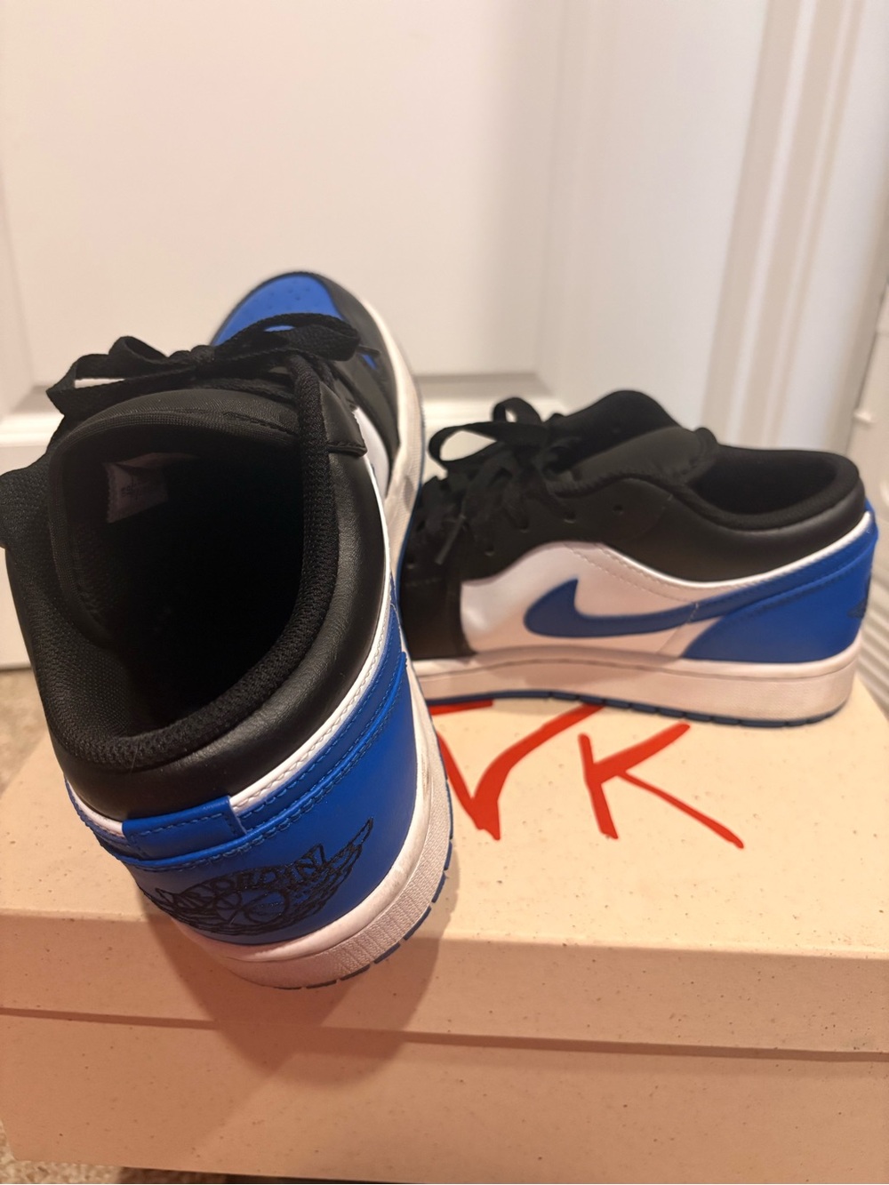 Men’s Jordan 1s Black, White & Blue